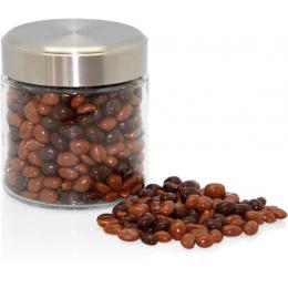Foto principal TARRO CRISTAL Y ACERO CON CACAHUETES 2 CHOCOLATES