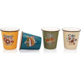 Sub foto SET 4 VASOS PORCELANA CON BOMBONES -MODELO VINTAGE-