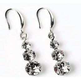 Foto principal PENDIENTES CRISTAL SVAROVSKI Y PLATA 