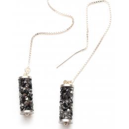 Foto principal PENDIENTES CRISTAL SVAROVSKI Y PLATA 