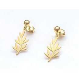 Foto principal PENDIENTES PLATA Y BAÑO DE ORO 