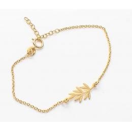 Foto principal PULSERA PLATA Y BAÑO DE ORO 